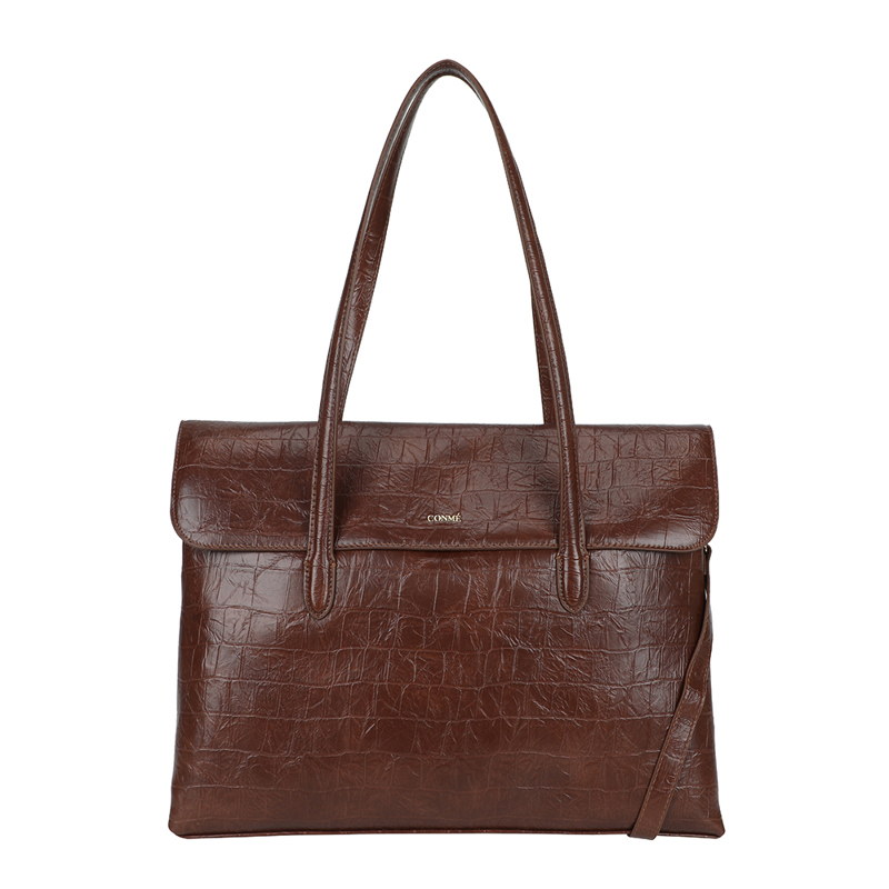 Conmé Computertaske Liz croco Cognac 14" 1