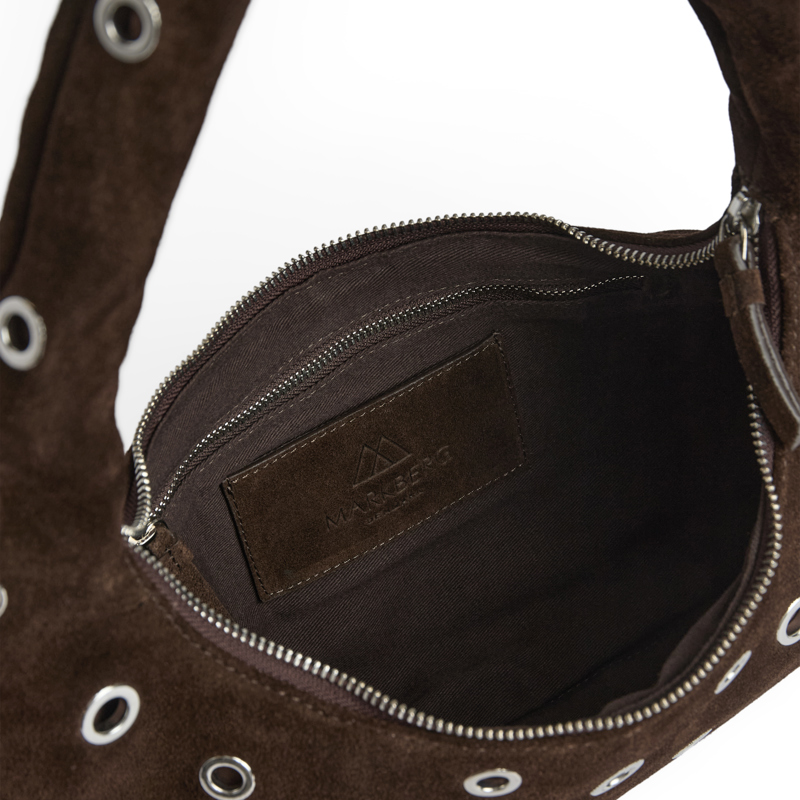 MARKBERG Skuldertaske BreyMBG Suede Sort/Brun 3