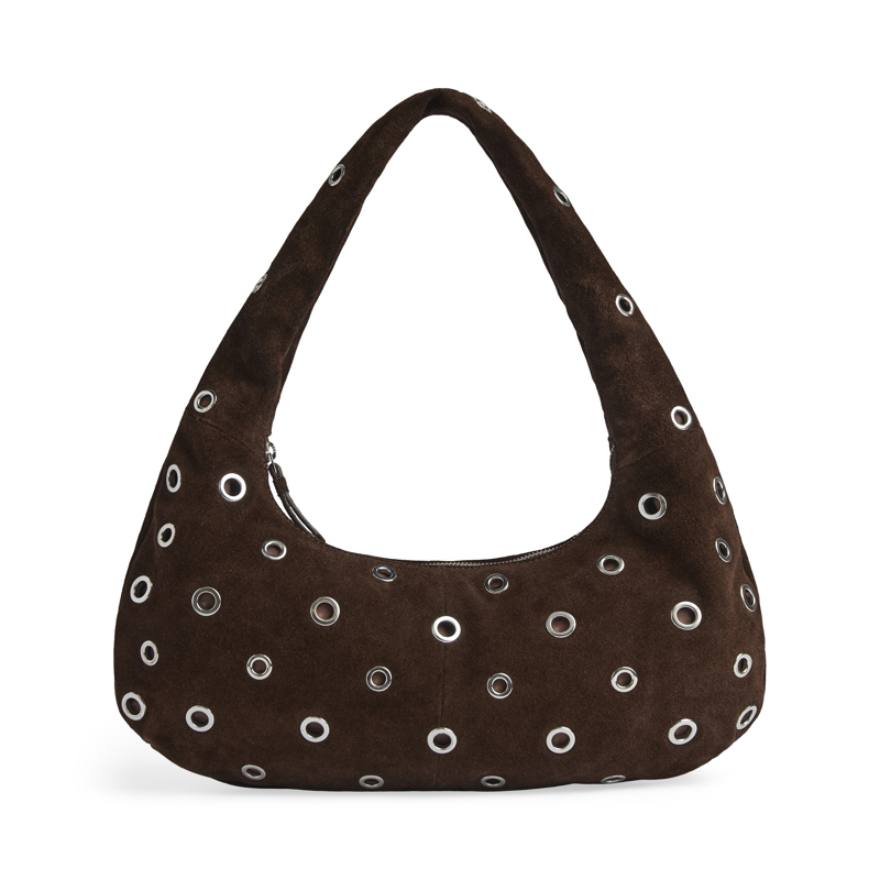 MARKBERG Skuldertaske BreyMBG Suede Sort/Brun 2