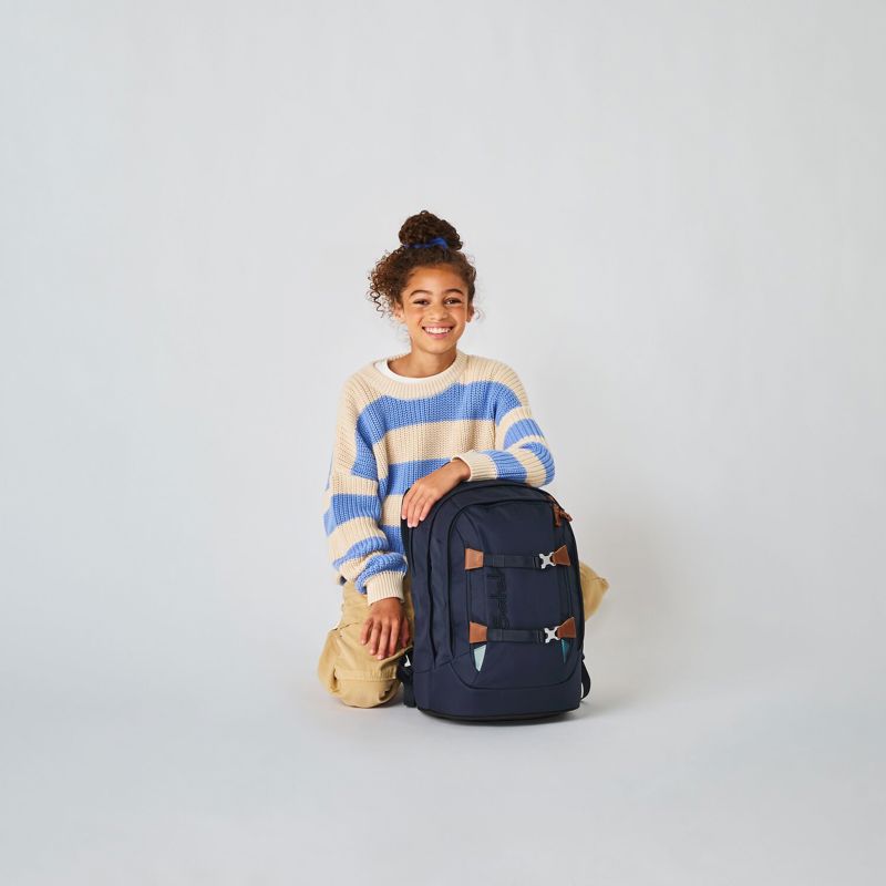 Satch Skoletaske Pack Nordic Blue Blå 11