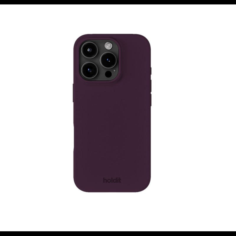 Holdit Mobilcover Deep Plum Blomme Iphone 16 Pro 1
