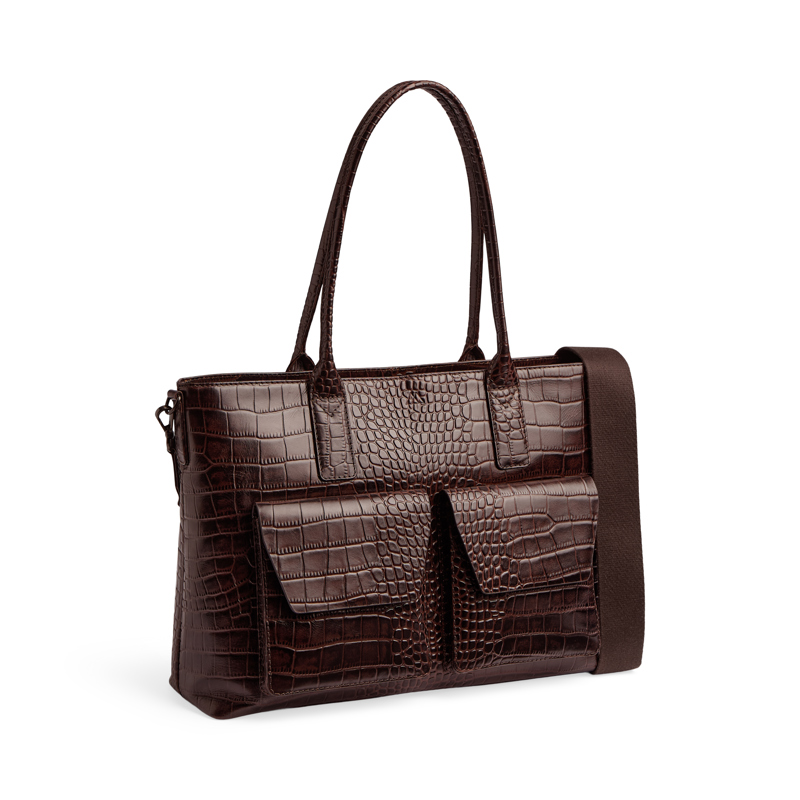 MARKBERG Datorväska KelseyMBG Croco M. Brun 14" 1