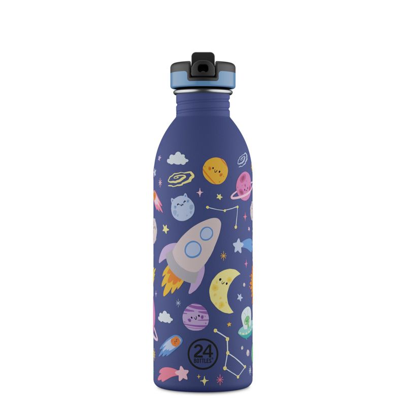 24Bottles Vattenflaska Urban Bottle Blå med rymd 1