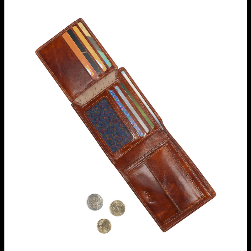 Tony Perotti Pung Billfold van Gogh Cognac 5