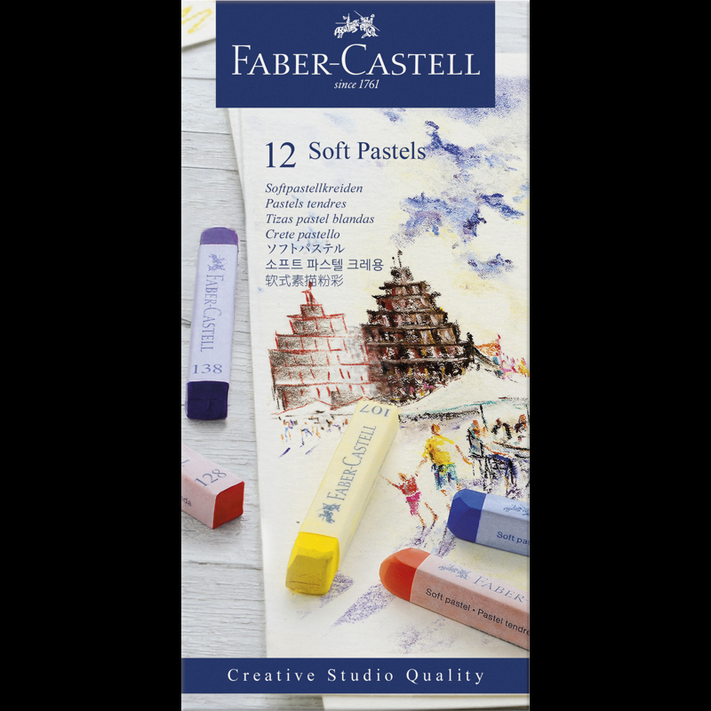 Faber-Castell Kridt Soft Pastel 12 stk. Multi 1