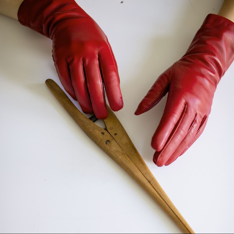 Randers Handsker Damhandskar Lamm Röd Str. 7 2