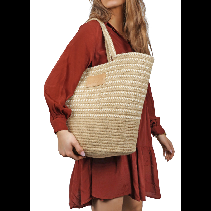 Lovelies Strandtaske Paraiso L Beige 6