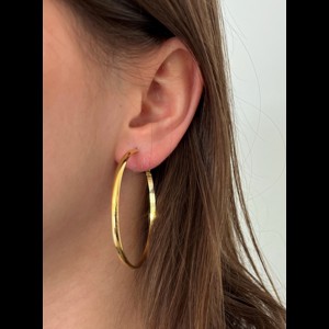Conmé Øreringe Hoops Milano big Guld alt image