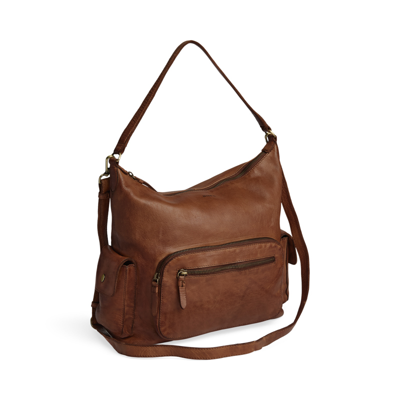 Aura Skuldertaske Cyra Cognac 2