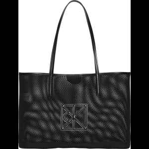 Calvin Klein Strandväska Emblem Mesh Svart