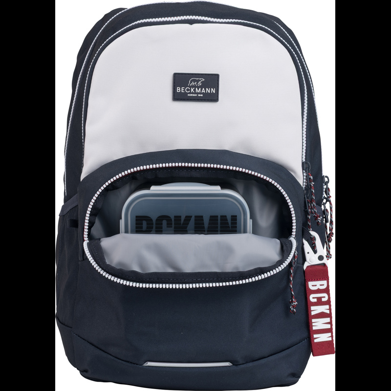 Beckmann Skoletaske Sport Jr Navy White Blå/hvid 6