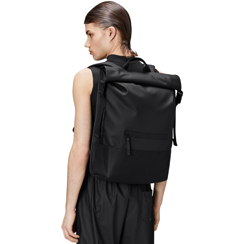 RAINS Rygsæk Trail Rolltop Backpack  Sort 2