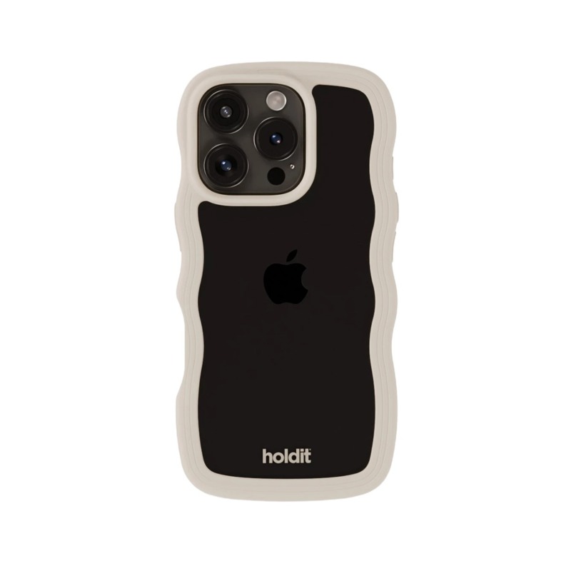 Holdit Mobilcover Wavy Beige Iphone 16 Pro 2
