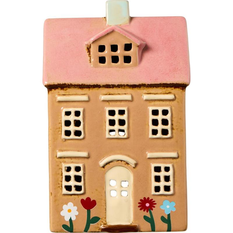 Ib Laursen Ljusstake Hus Nyhavn Brun-rosa 1