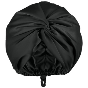 Soho Turban Bonnet Satin Sort