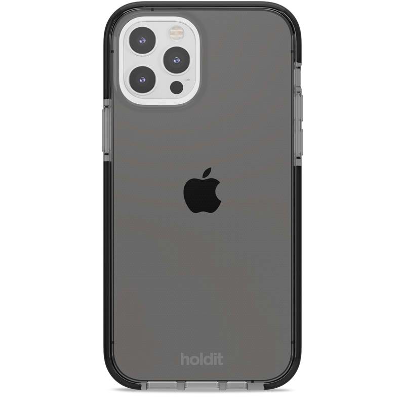 Holdit Mobilcover Seethru Sort iPhone 12/12 Pro 1