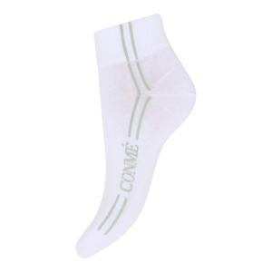 Conmé Strømper Sneaker logo stripe Hvid/grøn