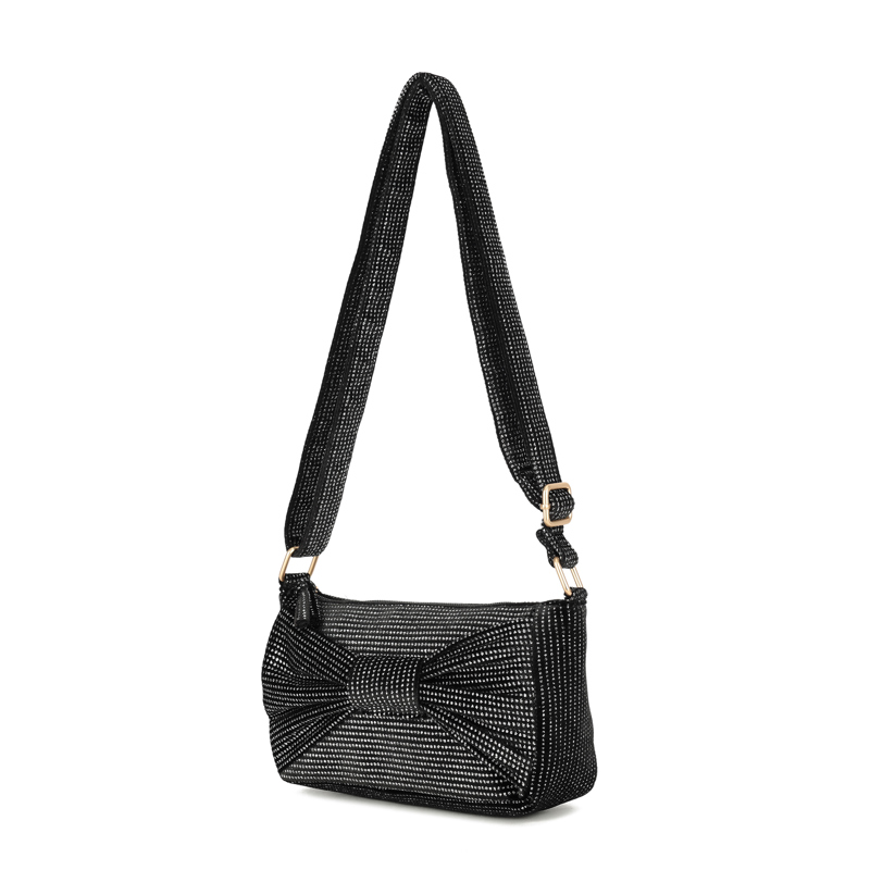 Conmé Crossbody Sille Sløjfe Sort/sølv 2
