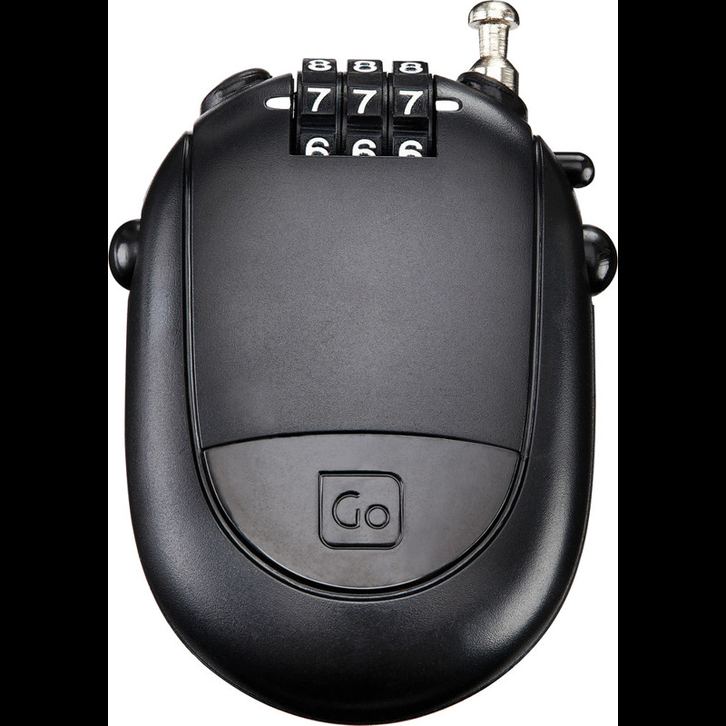 Go Travel Hængelås Retractable Cable Sort 5