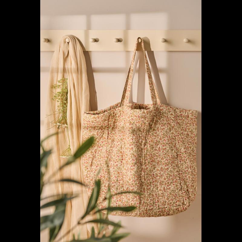 Ib Laursen Shopper Quiltet Blomster Print 2