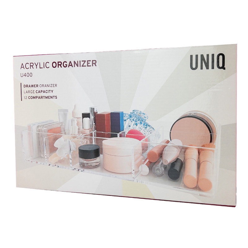 UNIQ Makeup Organizer Transparent 3