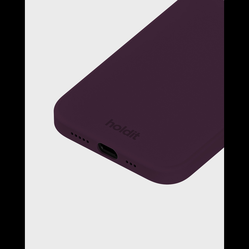 Holdit Mobilcover Deep Plum Blomme iPhone 12/12 Pro 3