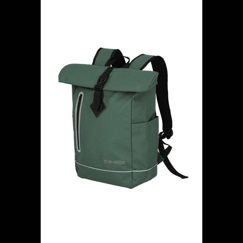 travelite Basics roll-up ryggsäck Grön 2