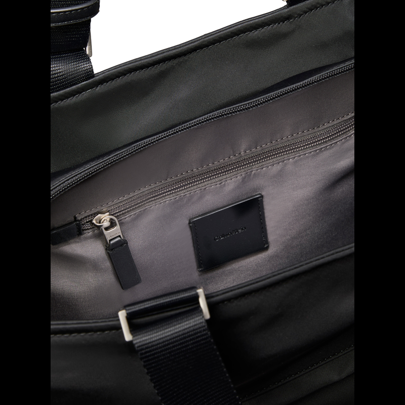 Calvin Klein Shopper Tote sleek Nylon Sort 2