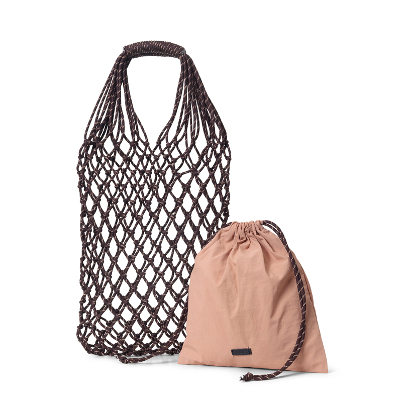 DAY ET Shoppingnät Day Knotting Mörk Bordeaux 3