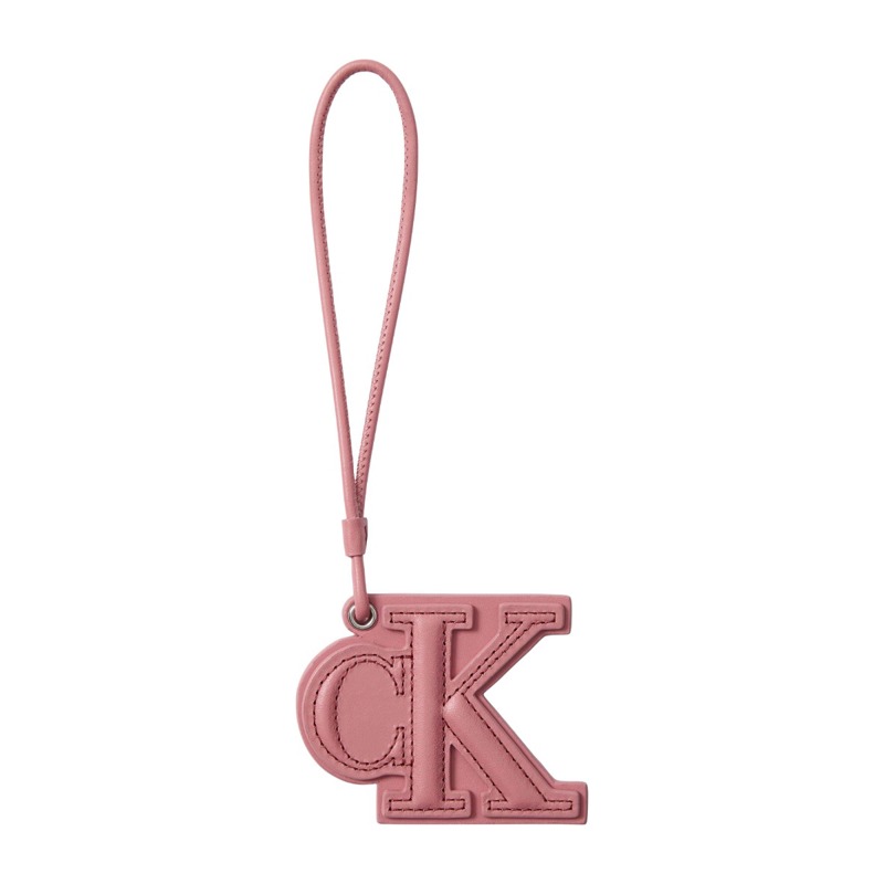 Calvin Klein Bag Charm Monogram Lyserød