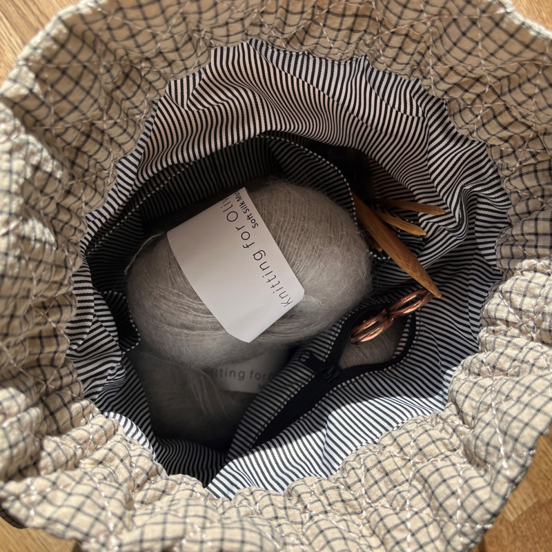 Conmé Projektväskor tär Grå rutig 5