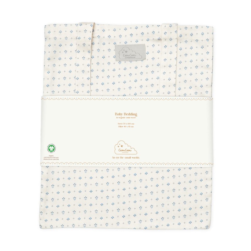 Cam Cam Copenhagen Babysängkläder Caprice Beige/blå 70x100 cm 4