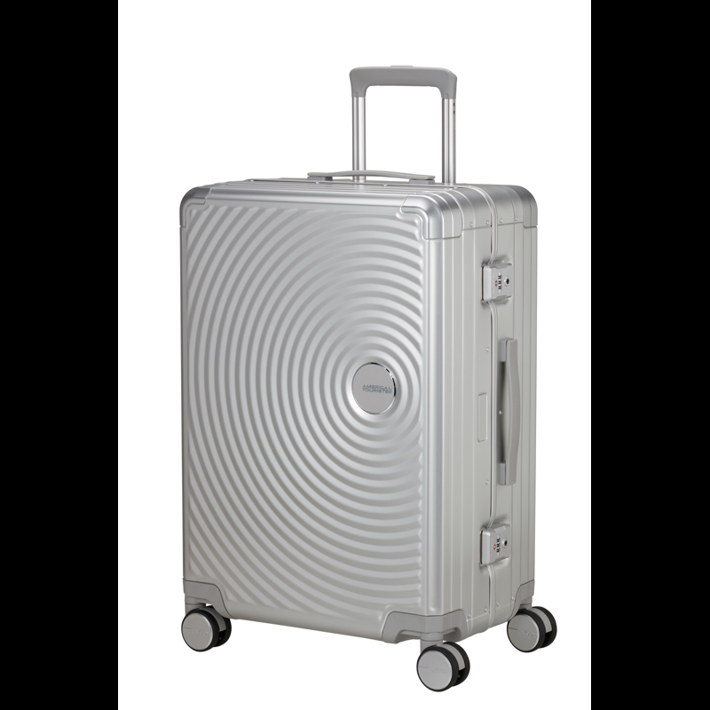 American Tourister Resväska Soundbox Alu Silver 68 Cm 2