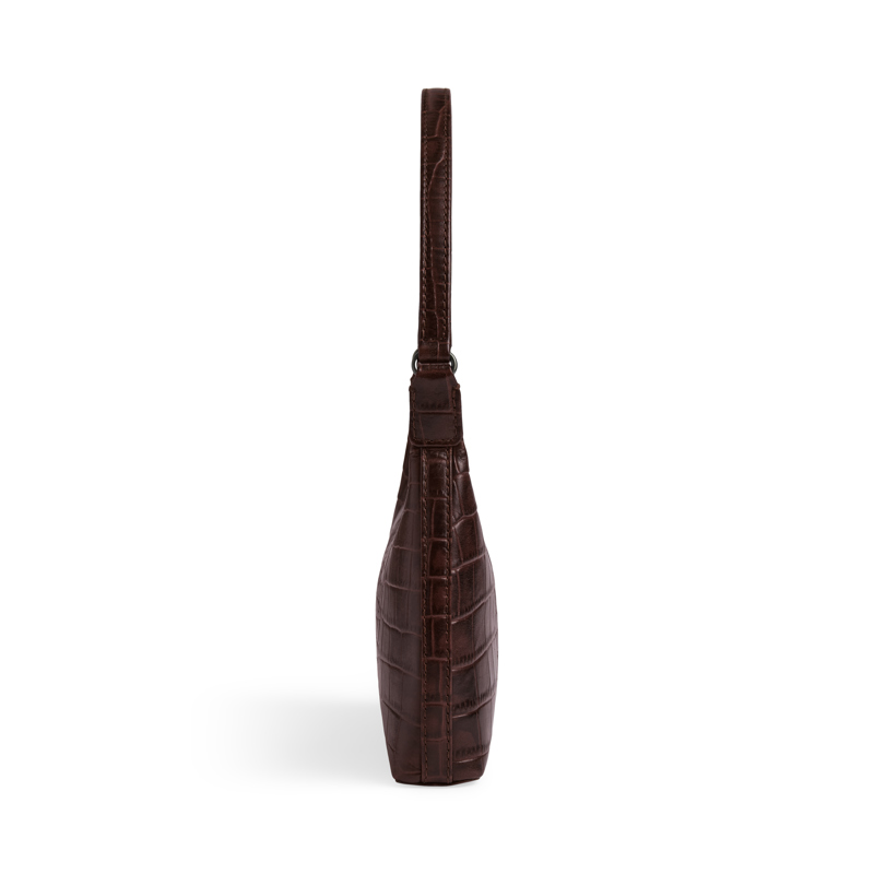 MARKBERG Skuldertaske FeliciaMBG Croco Sort/Brun 4