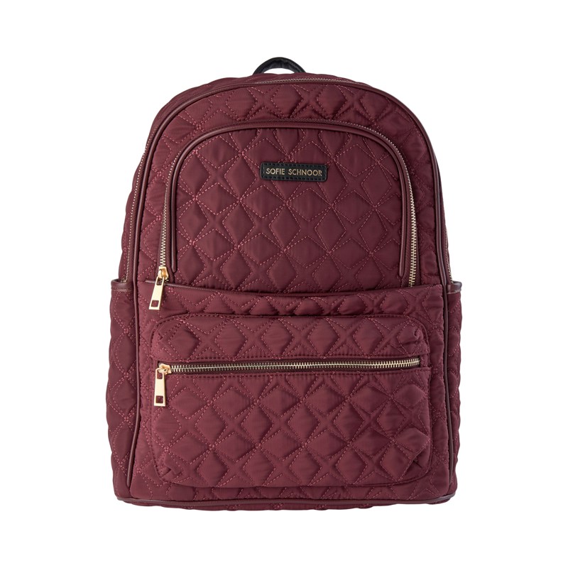 Sofie Schnoor Young Skoletaske Quilt Bordeaux 1