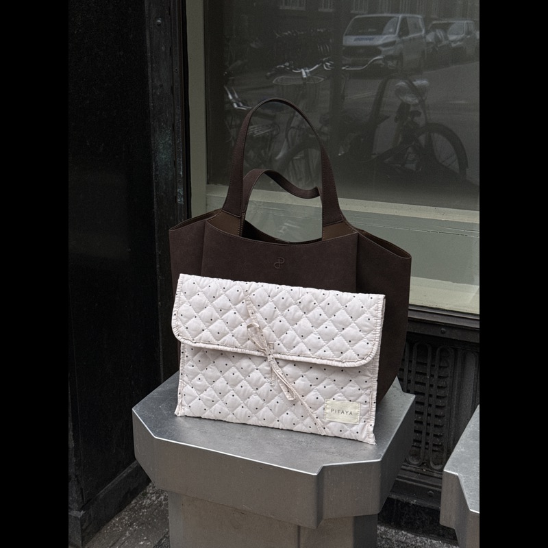 PITAYA Datorfodral Mira Bow  Svart/Beige 13" 3