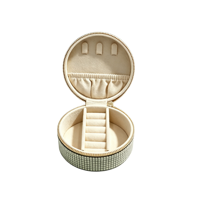 Conmé Smykkeskrin Olivia rundt Beige Tern 3