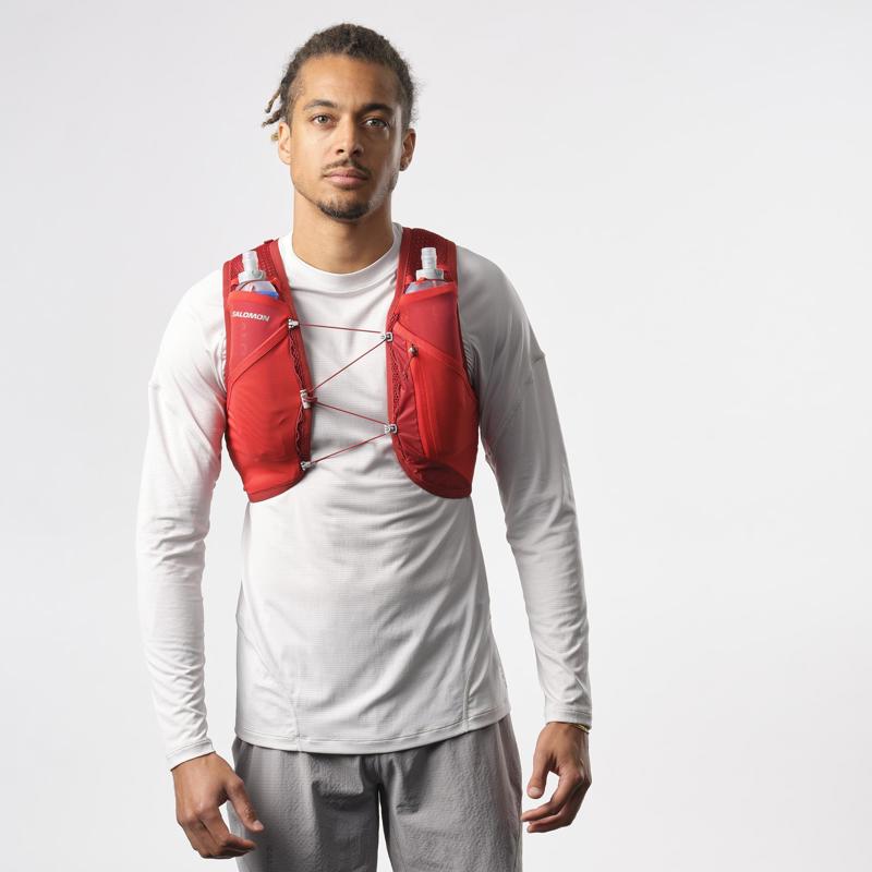 Salomon Løbevest Active Skin 4 Rød Str M 4
