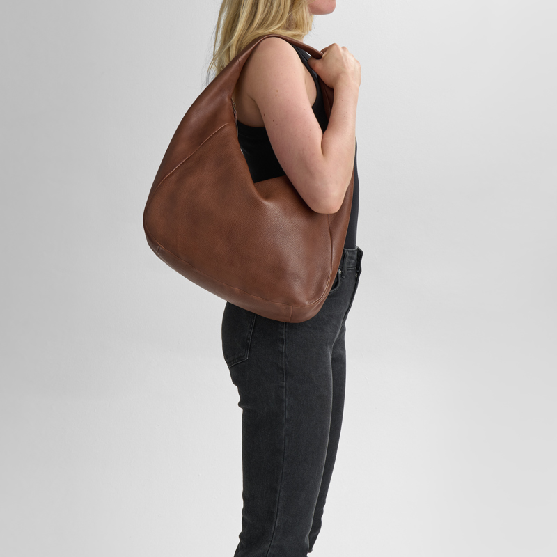 MARKBERG Skuldertaske Samara Cognac/brun 2