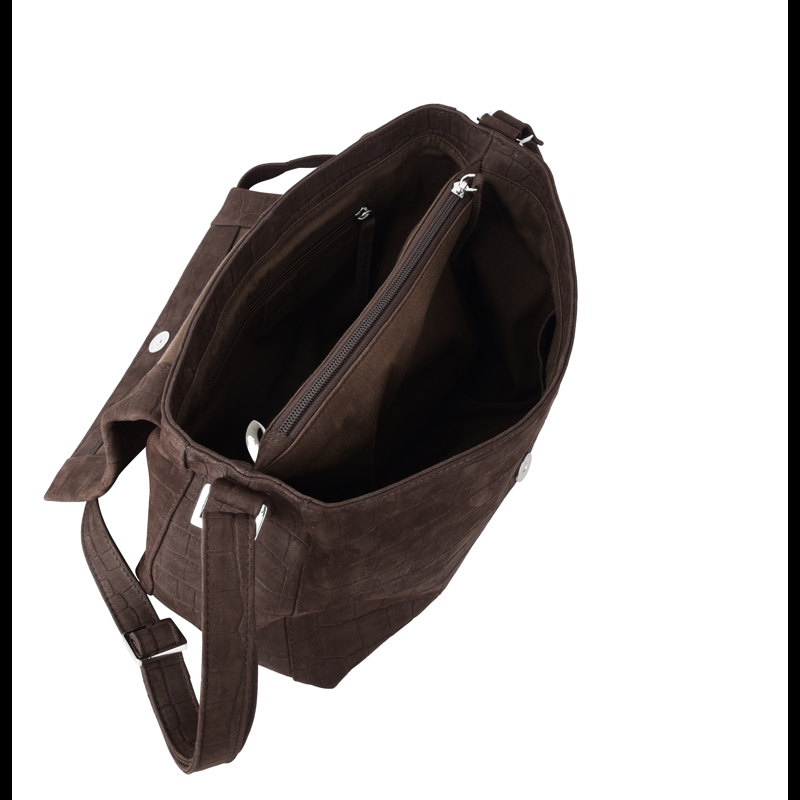 Adax Skuldertaske Kelly Capri Brun/rød 4