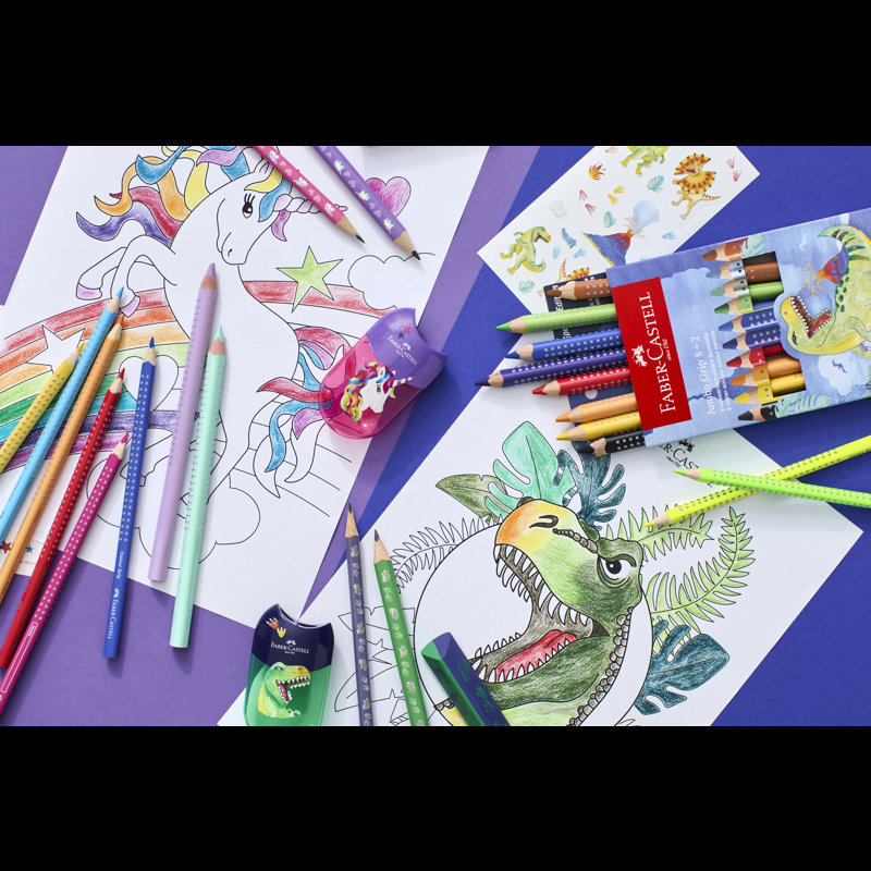 Faber-Castell Jumbo Färgpennor Dino Fler färger 3