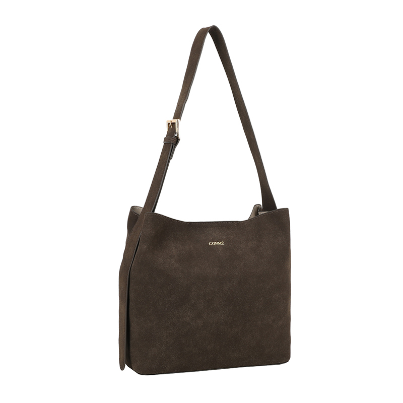 Conmé Skuldertaske Konny Suede Brun 4