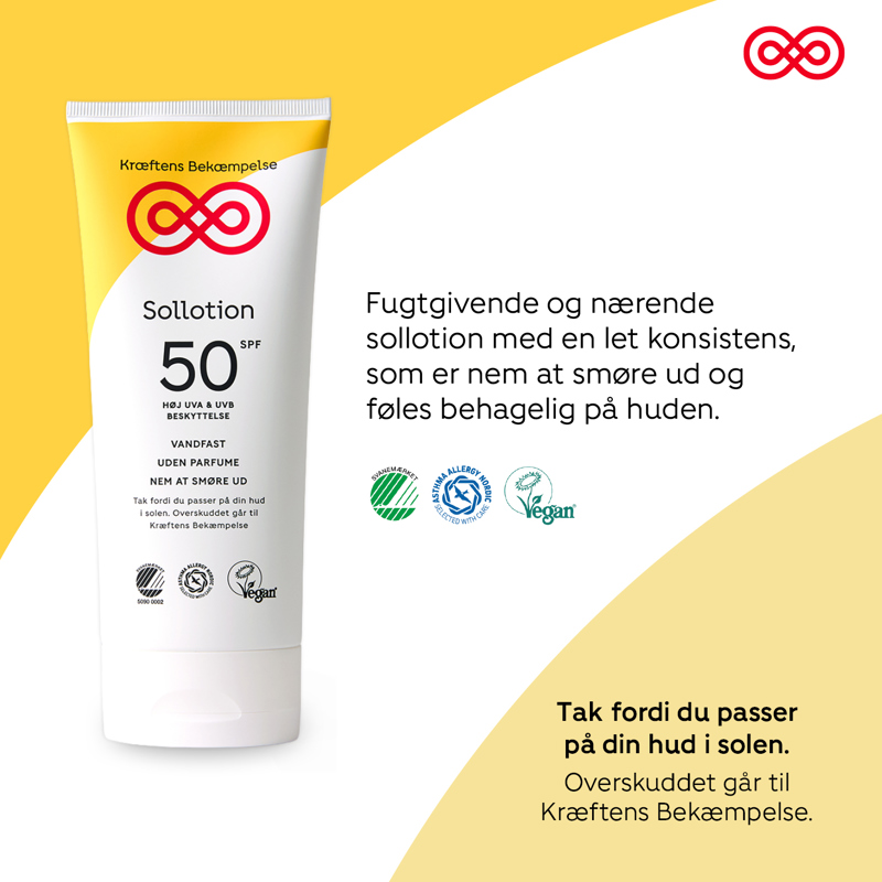 Kræftens Bekæmpelse Sollotion SPF 50 Vit 6