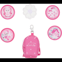 Beckmann Mini-rygsæk m/ buttons Strawbe Pink mønster