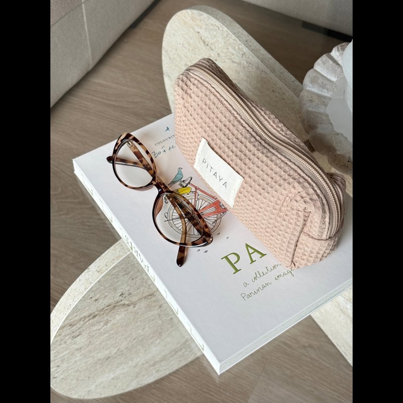 PITAYA Necessär Waffle Small Beige 1