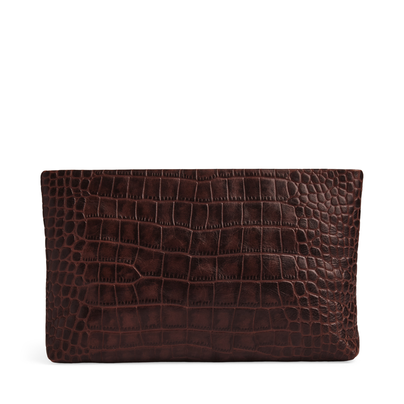 MARKBERG Clutch IlaMBG Croco Sort/Brun 5