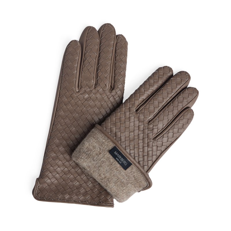 MARKBERG Damhandskar Melia Brun/beige Str. 7,5 3