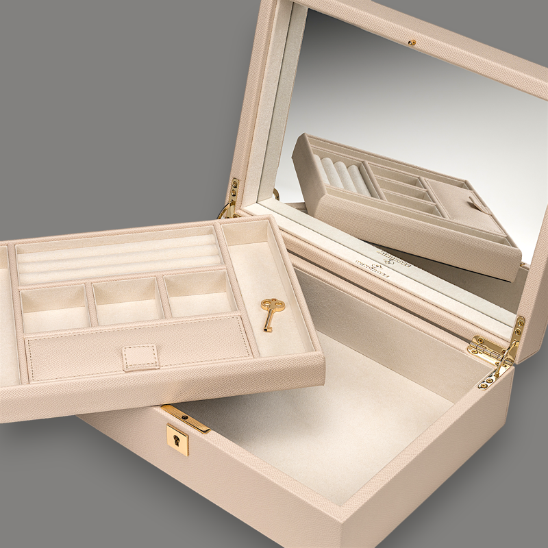 Windrose Smykkeskring Charmbox Beige 7