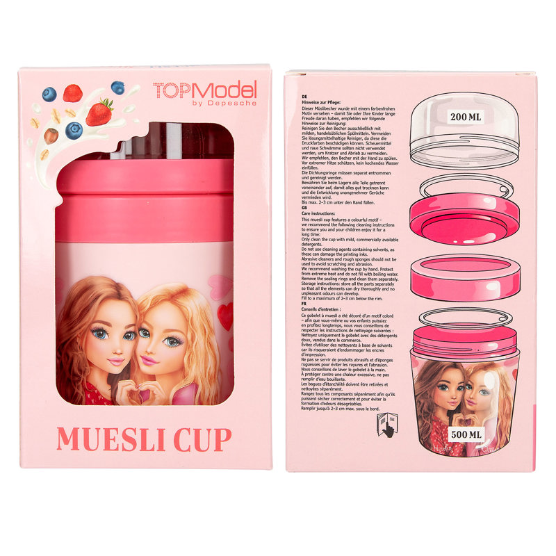 TOPModel Yoghurt-/Müsli Kop Lyserød 6