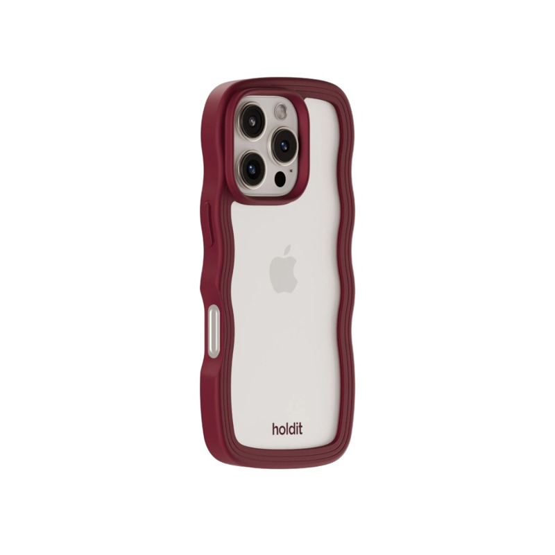 Holdit Mobilfodral Wavy Bordeaux Iphone 16 Pro Max 3